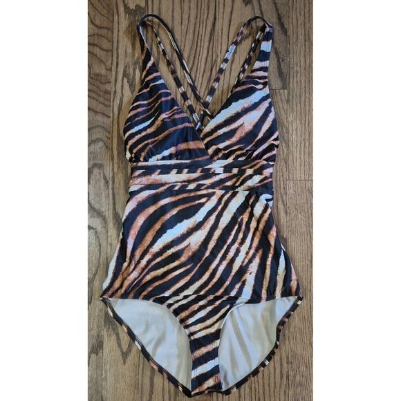 Athena Hey There Stud Maillot One-piece Swimsuit Bathingsuit Women's Size 10 - Picture 1 of 4